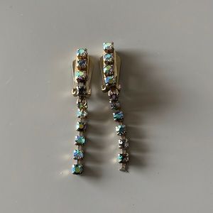 Gold Rhinestone earrings